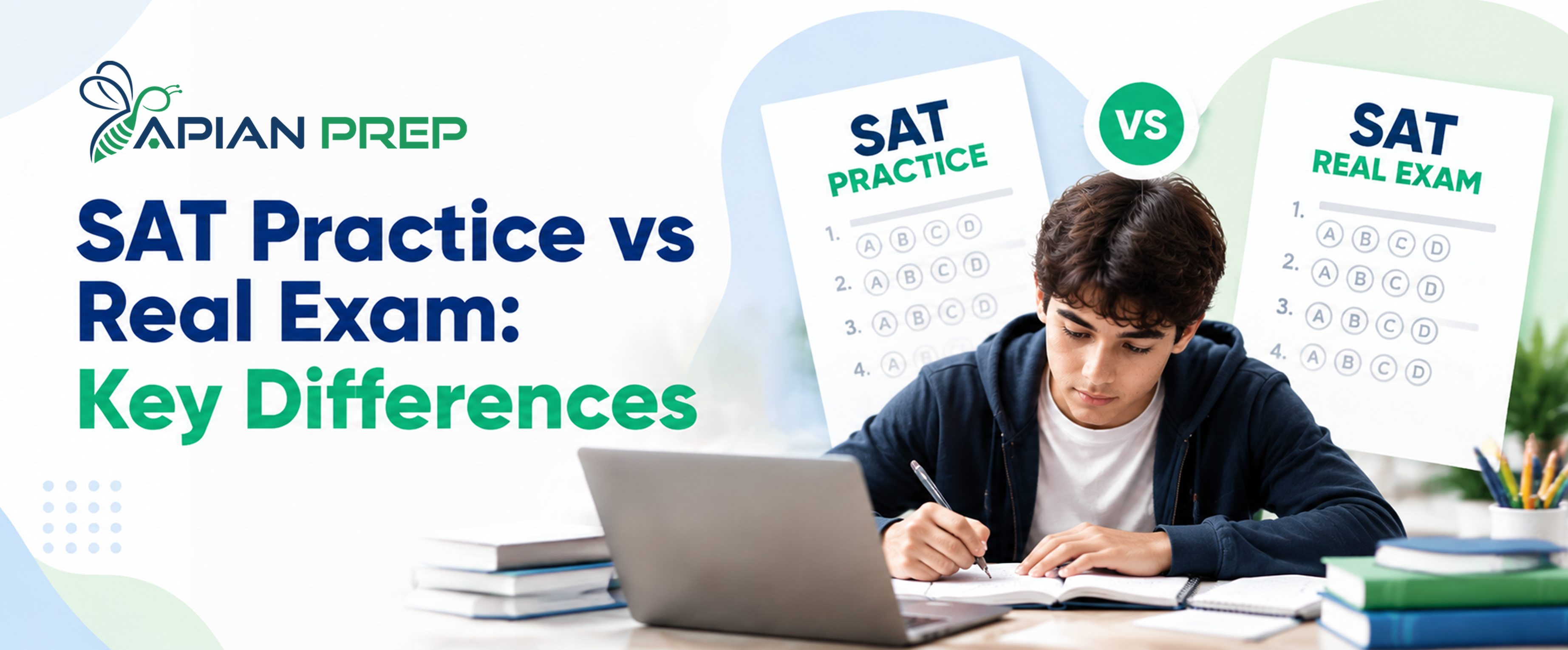 SAT practice test vs real SAT exam differences for students preparing for college admissions