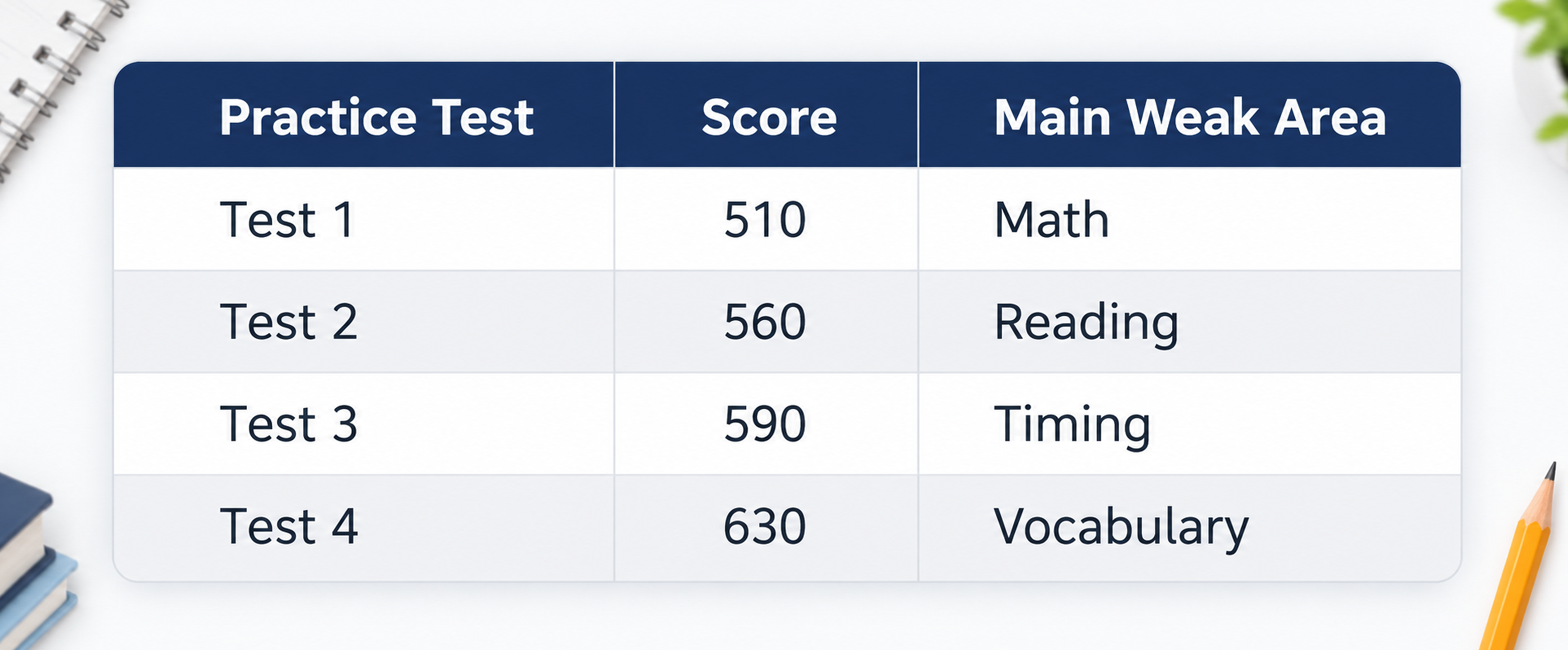 Track Your SHSAT Score Progress