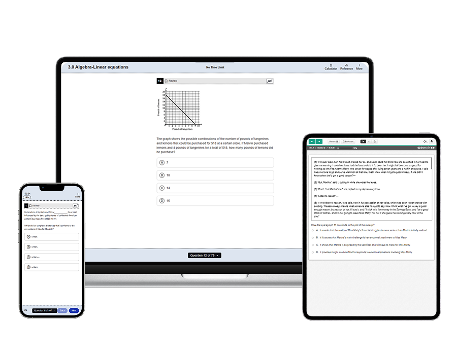 SHSAT, SAT, and Regents Prep—On Any Device